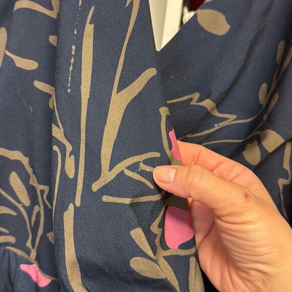 Slate & Willow Floral Wrap Gown - Picture 12 of 12